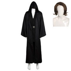 Anakin Skywalker Tenue Jedi Noire Cosplay Costume Version Noire