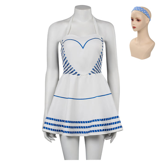 2023 Barbie Margot Robbie Robe de Cœur Femme Cosplay Costume