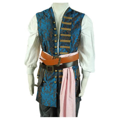 Pirates des Caraibes 4 Jack Sparrow Cosplay Costume (Gilets uniquement)