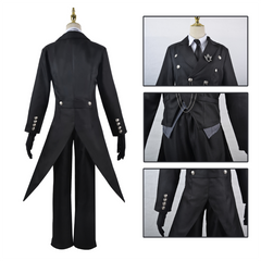 Black Butler Sebastian Costume à Queue d'Hirondelle Cosplay Costume