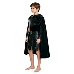 Cosplay Costume Enfant Odysseus The Odyssey(2026) Film Cosplay Tenue Noire