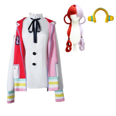 Adulte One Piece: Red Shanks Fille UTA Tenue Complete Cosplay Costume