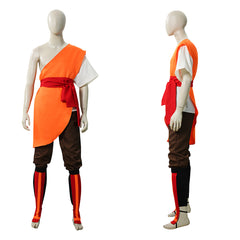 Cosplay Costume Aang Avatar: The Last Airbender 2(2026) TV Cosplay Tenue Orange Homme