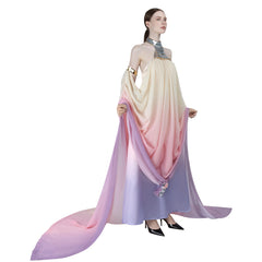 La Guerre des Étoiles Padmé Naberrie Amidala Robe Lake Cosplay Costume Ver.2