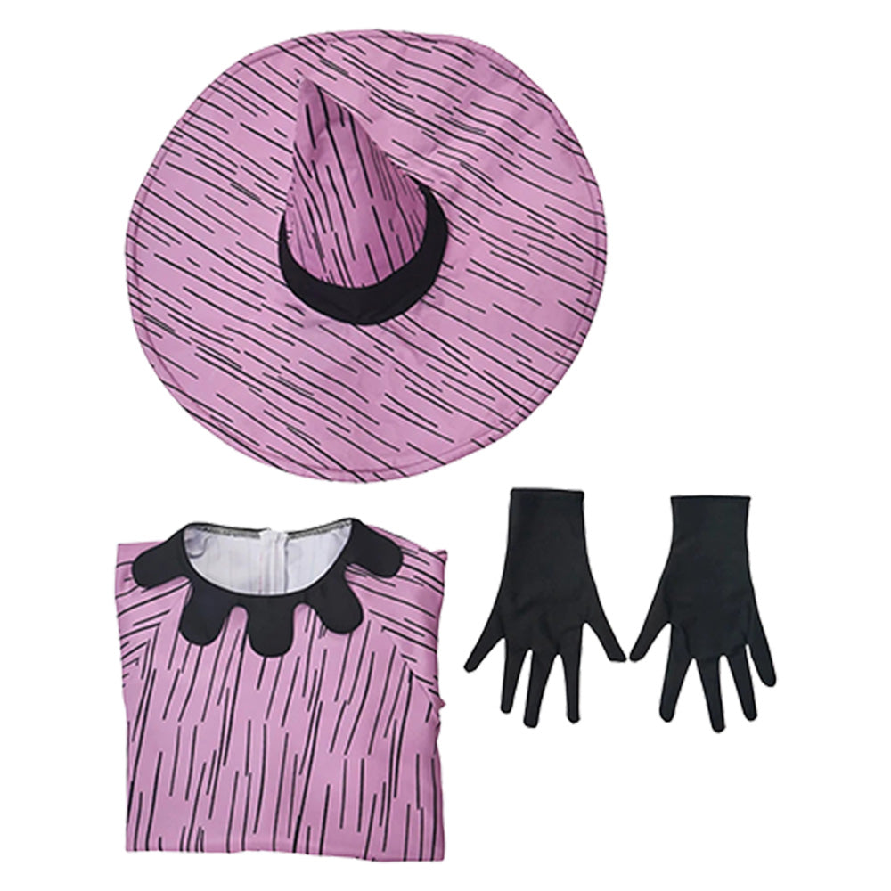 L'Étrange Noël de Monsieur Jack Shock Sorcière Tenue Violette Cosplay Costume