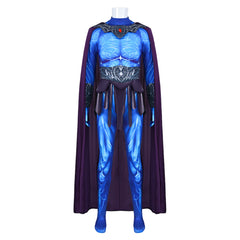 Cosplay Costume Skeletor Les Maîtres de l'Univers(2026) Film Cosplay Combinaison Bleue Homme