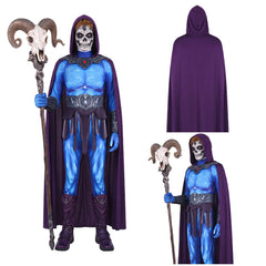 Cosplay Costume Skeletor Les Maîtres de l'Univers(2026) Film Cosplay Combinaison Bleue Homme