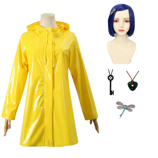 Coraline Manteau Bandeau Cosplay Costume Halloween Carnival