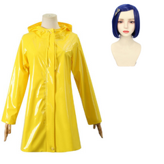 Coraline Manteau Bandeau Cosplay Costume Halloween Carnival
