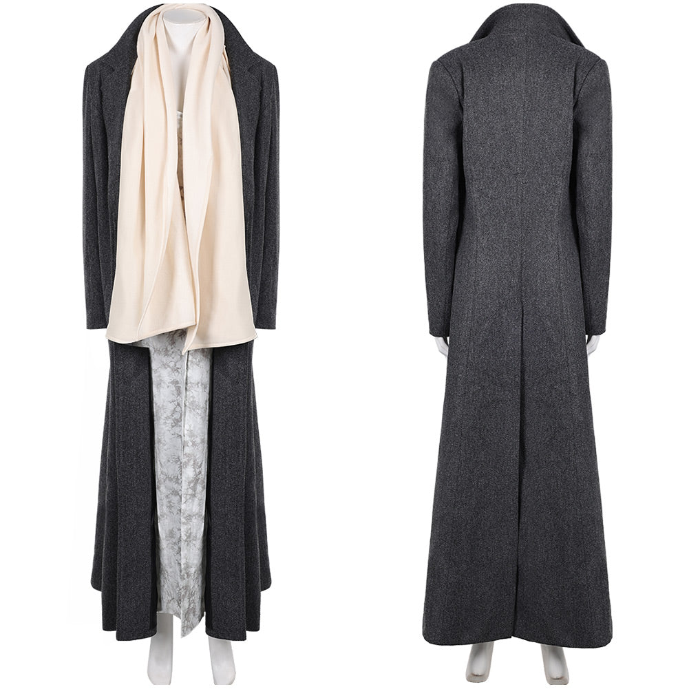 28 Ans Plus Tard(2025) Jodie Manteau+Robe+Écharpe Cosplay Costume