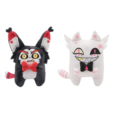 22CM Hazbin Hotel(2024) Husk+Angel Dust Chat Jouet en Peluche Design Original
