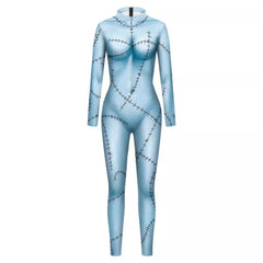 Cosplay Costume Sally L'Étrange Noël de Monsieur Jack Robe+Combinaison Femme