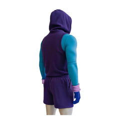 Cosplay Costume Skeleton King Les Maîtres de l'Univers(2026) Film Cosplay Tenue de Sport Violette Homme