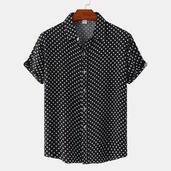 Film Bar Routier(2024) Road House Dalton Chemise Polka Dot Button Cosplay Costume