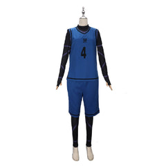 Cosplay Costume Team Z Blue Lock Anime Cosplay Maillot de Football Bleu Homme