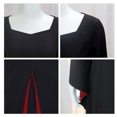 La Famille Addams 2(2025) Morticia Addams Robe Noire Cosplay Costume