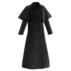 La Famille Addams 2(2025) Mercredi Manteau à Carreaux Cosplay Costume