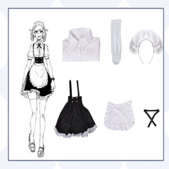 Call Of The Night Nanakusa Nazuna Maids JK Robe Cosplay Costume