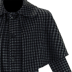 La Famille Addams 2(2025) Mercredi Manteau à Carreaux Cosplay Costume