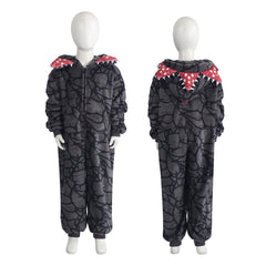 Adulte & Enfant Stranger Things S5(2025) Demogorgon Pyjama Combinaison Grise Cosplay Costume