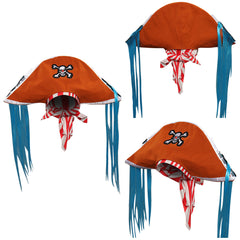 Enfant One Piece Buggy Chapeau+Bandeau Cosplay Accessoire