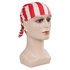 One Piece Buggy Chapeau Rayé Rouge Cosplay Accessoire