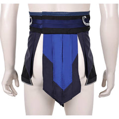 Mortal Kombat Sub-Zero Bleu Tenue Homme Cosplay Costume