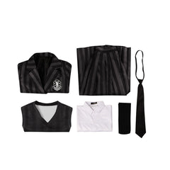 La Famille Addams 2(2025)Mercredi Uniforme Bleu/Noir Cosplay Costume