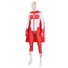 Invincible Saison 3(2025) Omni-Man Nolan Tenue Rouge et Blanche Cosplay Costume