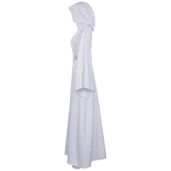 Adulte Princess Leia Robe Blanche Cosplay Costume