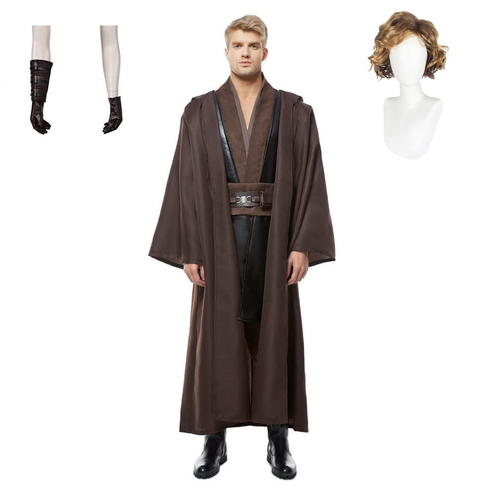 Anakin Skywalker Costume de Cosplay Perruque Gants