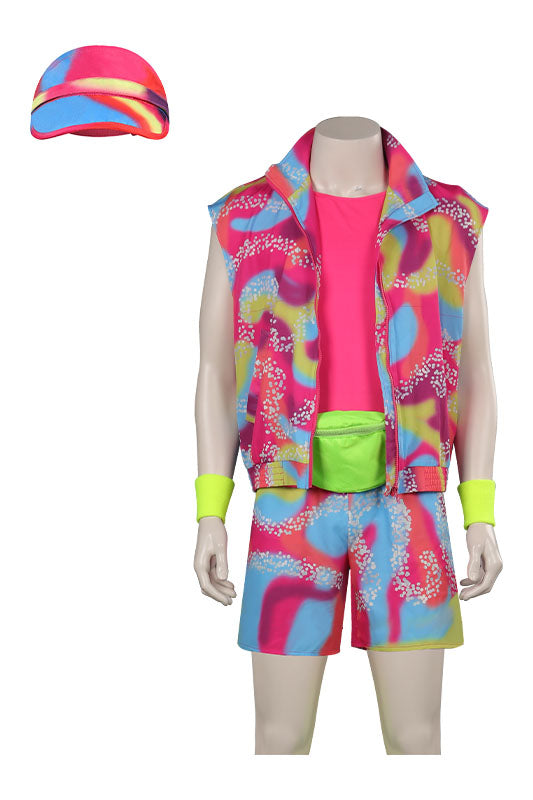 Barbie Ken Tenue Rose Cosplay Costume 