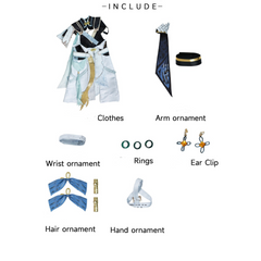 Wuthering Waves Jinhsi Cosplay Costume Accessoires Complets