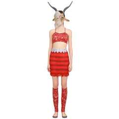 Cosplay Costume Adulte & Enfant Gazelle Zootopia 2 Film Cosplay Tenue Rouge