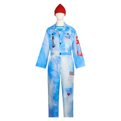 Cosplay Costume Enfant Red Descendants: Wicked Wonderland(2026) Film Cosplay Combinaison Bleue
