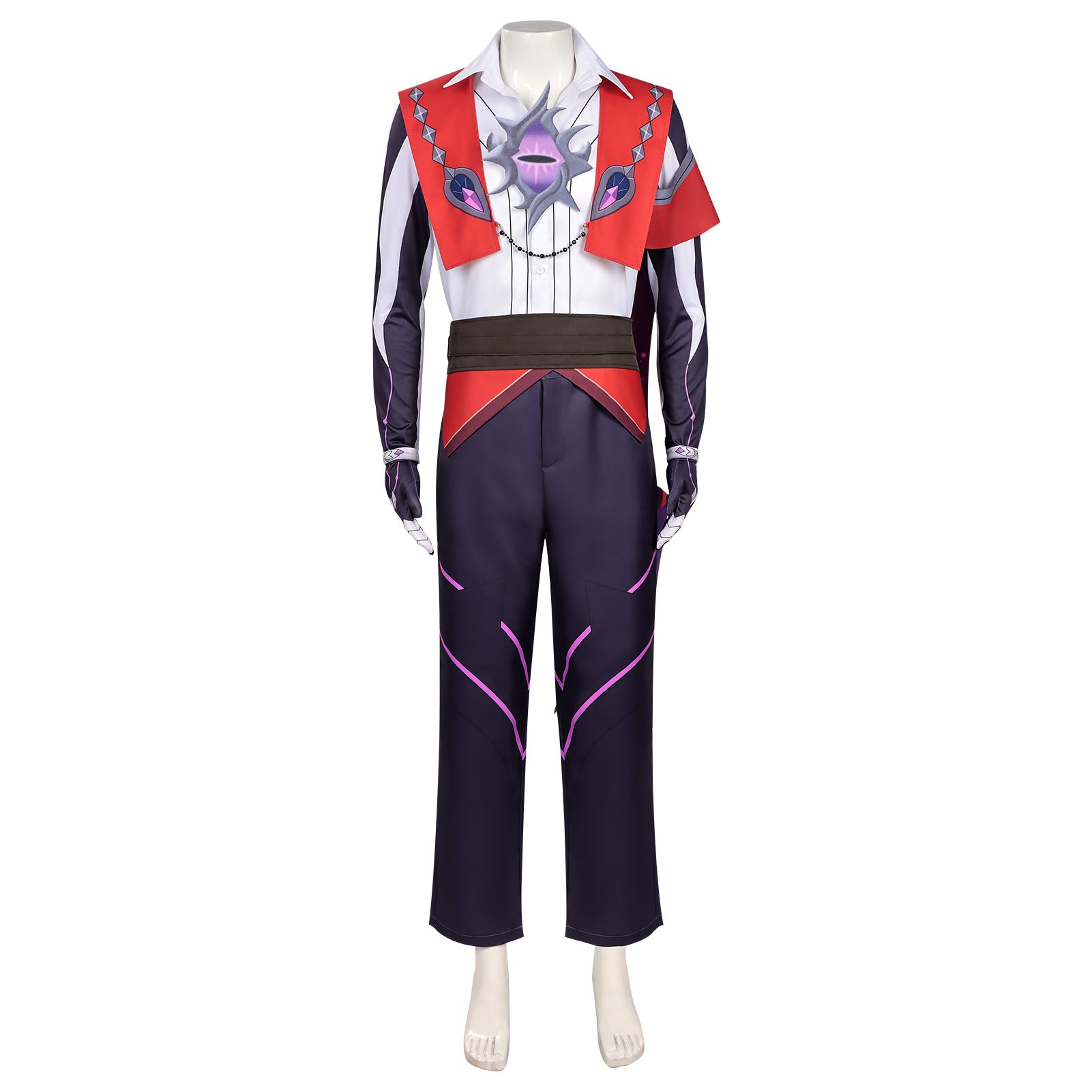 Cosplay Costume Enzo Roco Kingdom(2026) Jeu Cosplay Tenue Rouge Homme