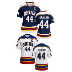 Cosplay Costume Garrett Graham Off Campus 2(2026) TV Cosplay Briar University Hockey Uniforme Haut
