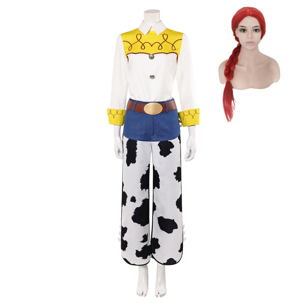 Cosplay Costume Jessie Film Cosplay Tenue de Cowgirl Femme Perruque