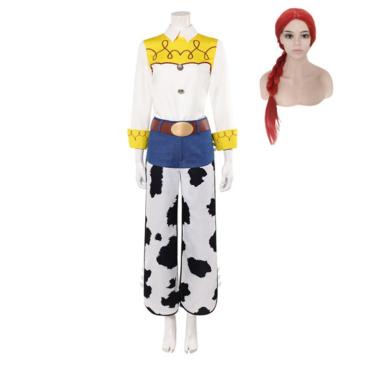 Cosplay Costume Jessie Film Cosplay Tenue de Cowgirl Femme Perruque