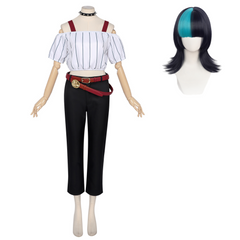 Cosplay Costume Kirara Hoshi Anime Cosplay Tenue Noire et Blanche Femme