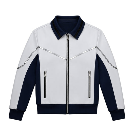 Cosplay Costume Mister Fantastic Avengers: Doomsday(2026) Film Cosplay Veste Blanche et Bleue Homme