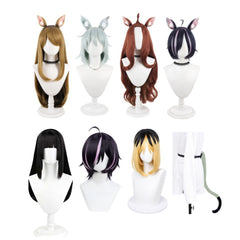 Cosplay Perruque Chainsmoker Cat(2026) Anime Cosplay Perruque+Oreilles 7pcs