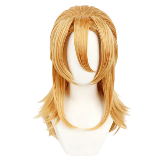 Cosplay Perruque Diego Brando JJBA 7(2026) Anime Perruque Jaune Homme