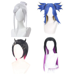 Cosplay Perruque Neon/Deadlock/Jett/Reyna Valorant Jeu Perruque Femme