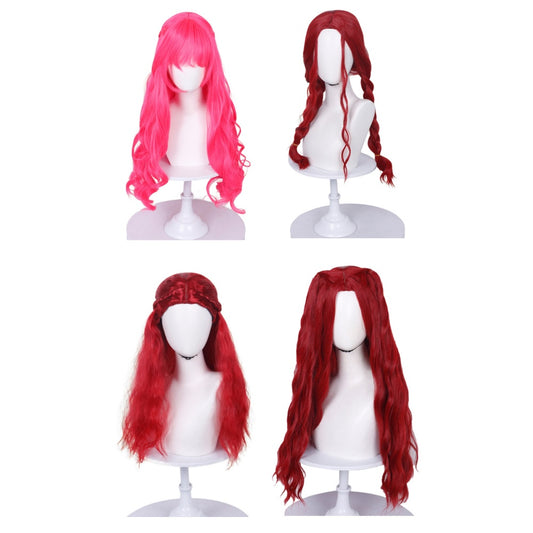 Cosplay Perruque Pink/Red Descendants: Wicked Wonderland(2026) Film Perruque Femme