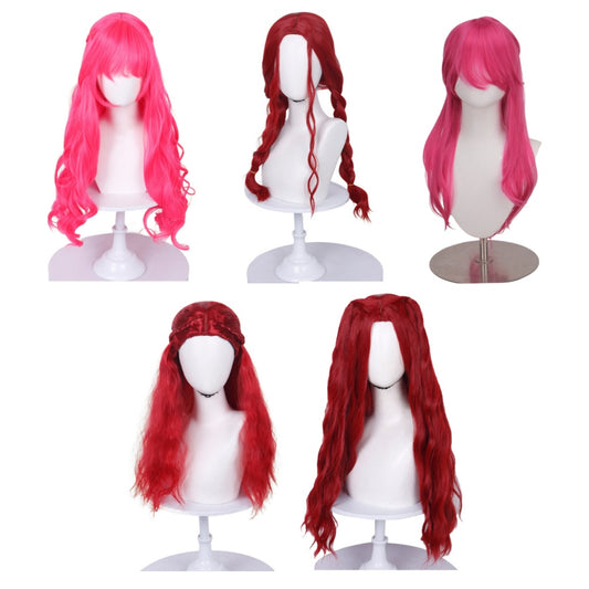 Cosplay Perruque Pink/Red Descendants: Wicked Wonderland(2026) Film Perruque Femme