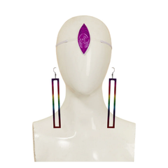 Dandadan 2(2025) Jiji Œil Violet Ornement de Front/Boucle d'Oreilles Cosplay Accessoire