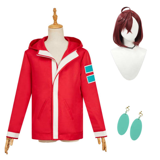 Dandadan Momo Ayase Veste Rouge Cosplay Costume