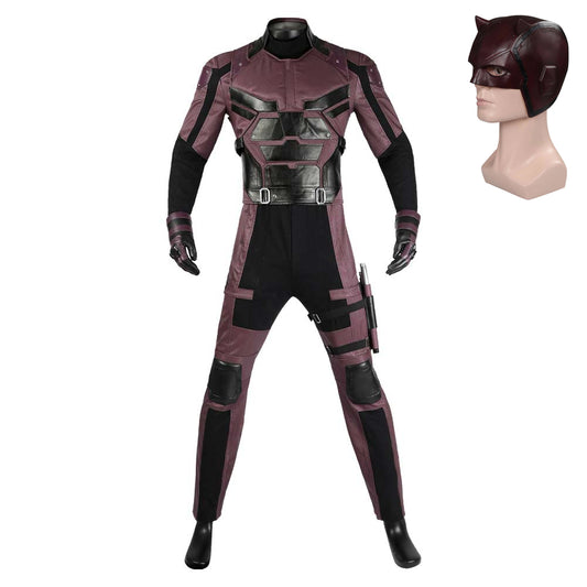 Daredevil: Born Again(2025) Matt Murdock Combinaison Rouge Foncée Cosplay Costume