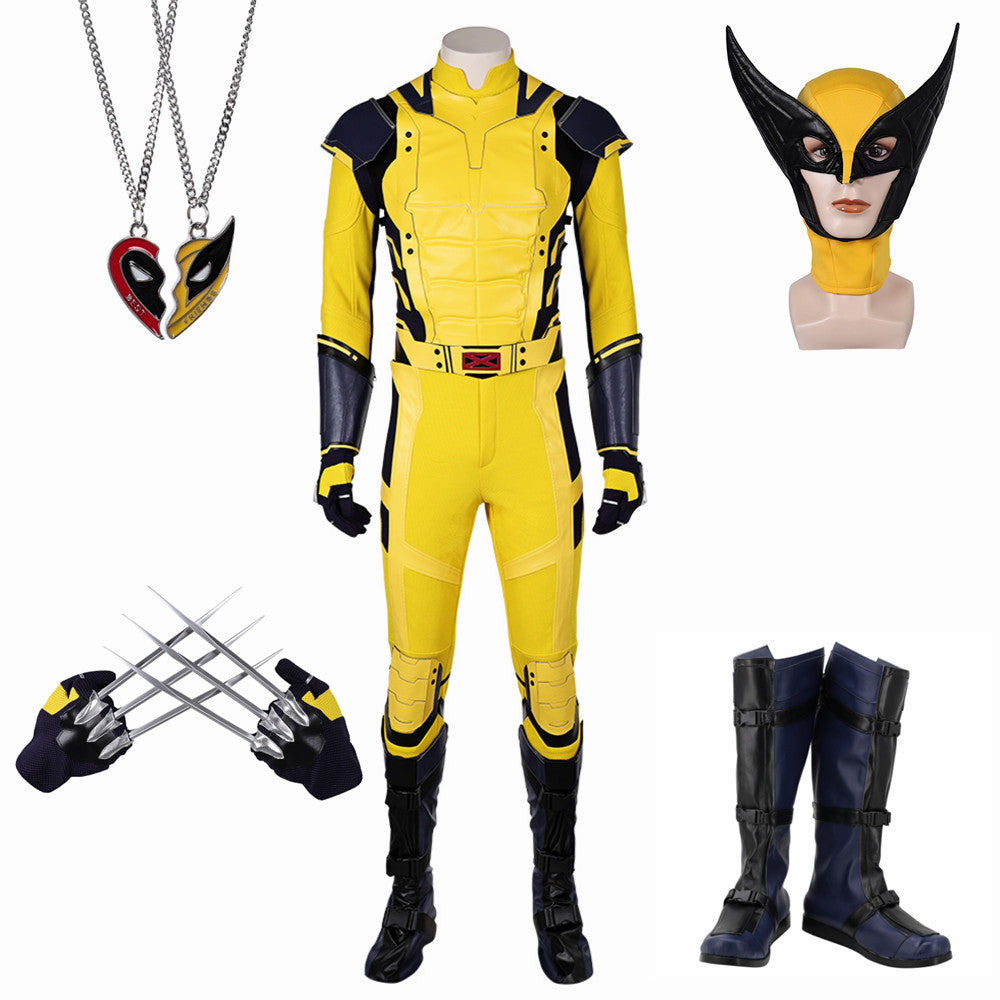 Deadpool & Wolverine(2024) Wolverine Combinaison Jaune Cosplay Costume